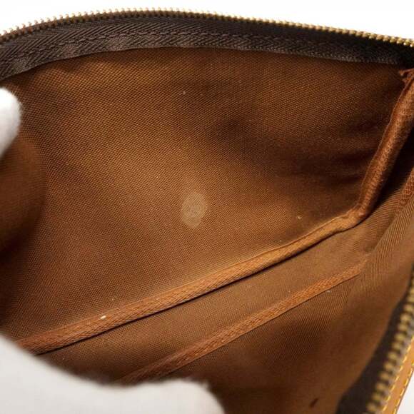 LOUIS VUITTON Authentic Brown Monogram Pochette Pouch - Picture 8 of 11